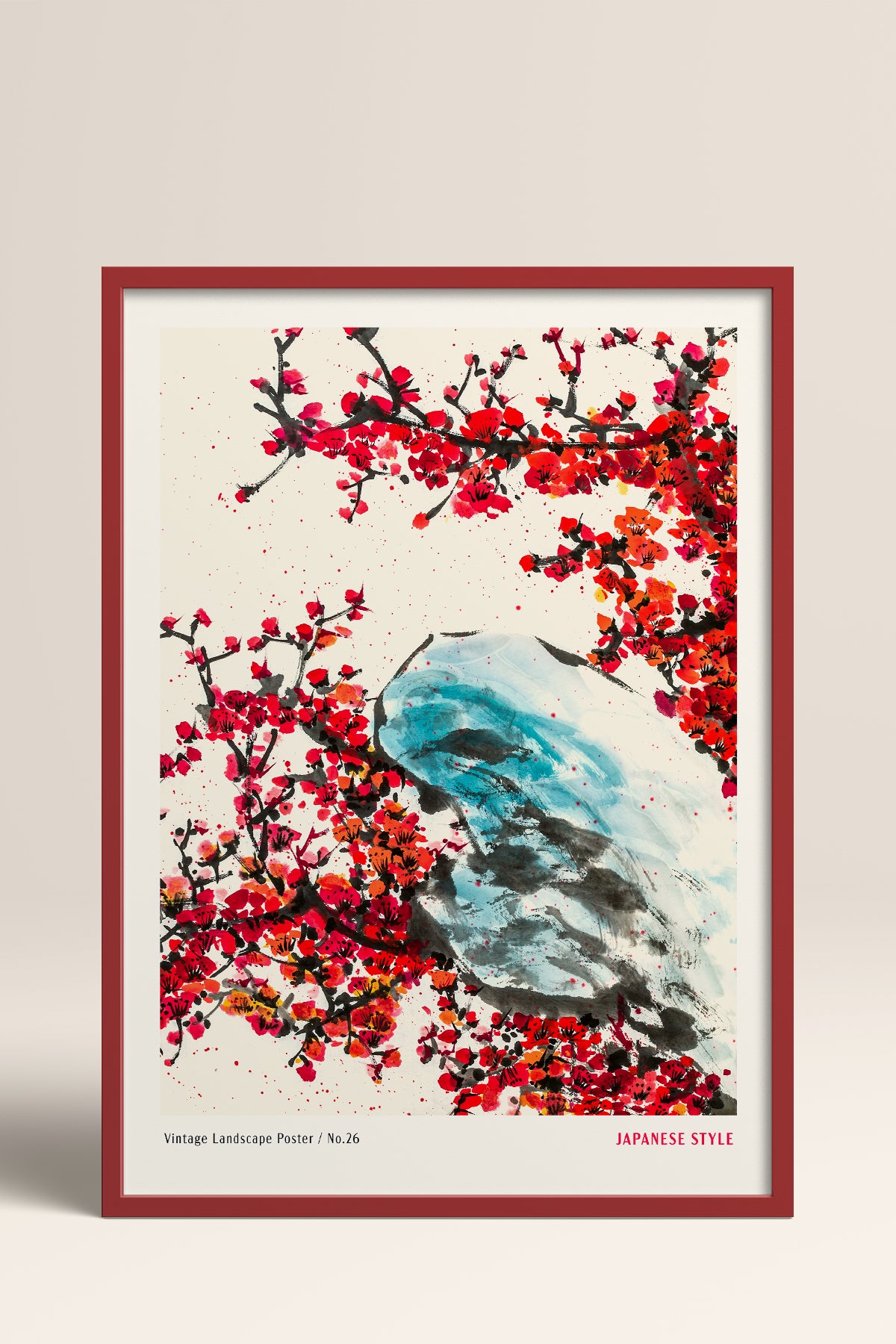 HOMEPACK Ahşap Çerçeveli Tablo Çerçeveli Poster Sanatsal Modern Duvar Dekoru JPN-071
