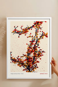 HOMEPACK Ahşap Çerçeveli Tablo Çerçeveli Poster Sanatsal Modern Duvar Dekoru JPN-073