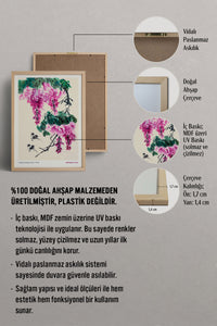 HOMEPACK Ahşap Çerçeveli Tablo Çerçeveli Poster Sanatsal Modern Duvar Dekoru JPN-074