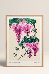 HOMEPACK Ahşap Çerçeveli Tablo Çerçeveli Poster Sanatsal Modern Duvar Dekoru JPN-074