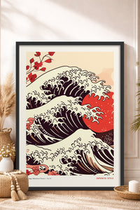 HOMEPACK Ahşap Çerçeveli Tablo Çerçeveli Poster Sanatsal Modern Duvar Dekoru JPN-076