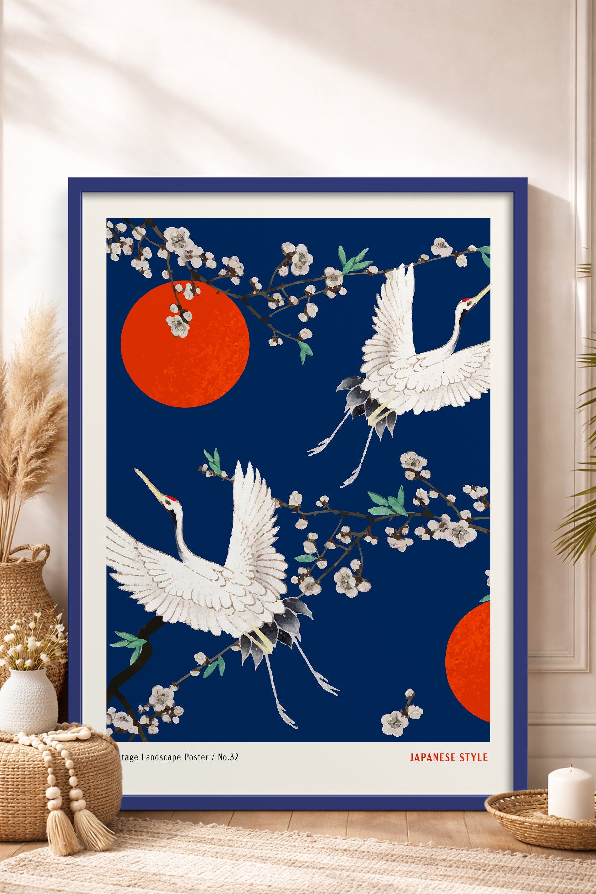 HOMEPACK Ahşap Çerçeveli Tablo Çerçeveli Poster Sanatsal Modern Duvar Dekoru JPN-078