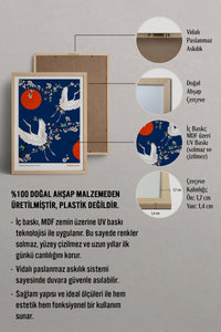 HOMEPACK Ahşap Çerçeveli Tablo Çerçeveli Poster Sanatsal Modern Duvar Dekoru JPN-078