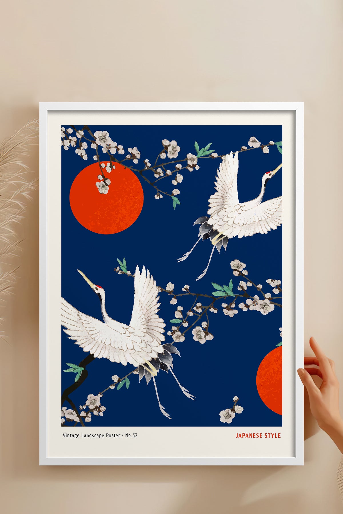 HOMEPACK Ahşap Çerçeveli Tablo Çerçeveli Poster Sanatsal Modern Duvar Dekoru JPN-078