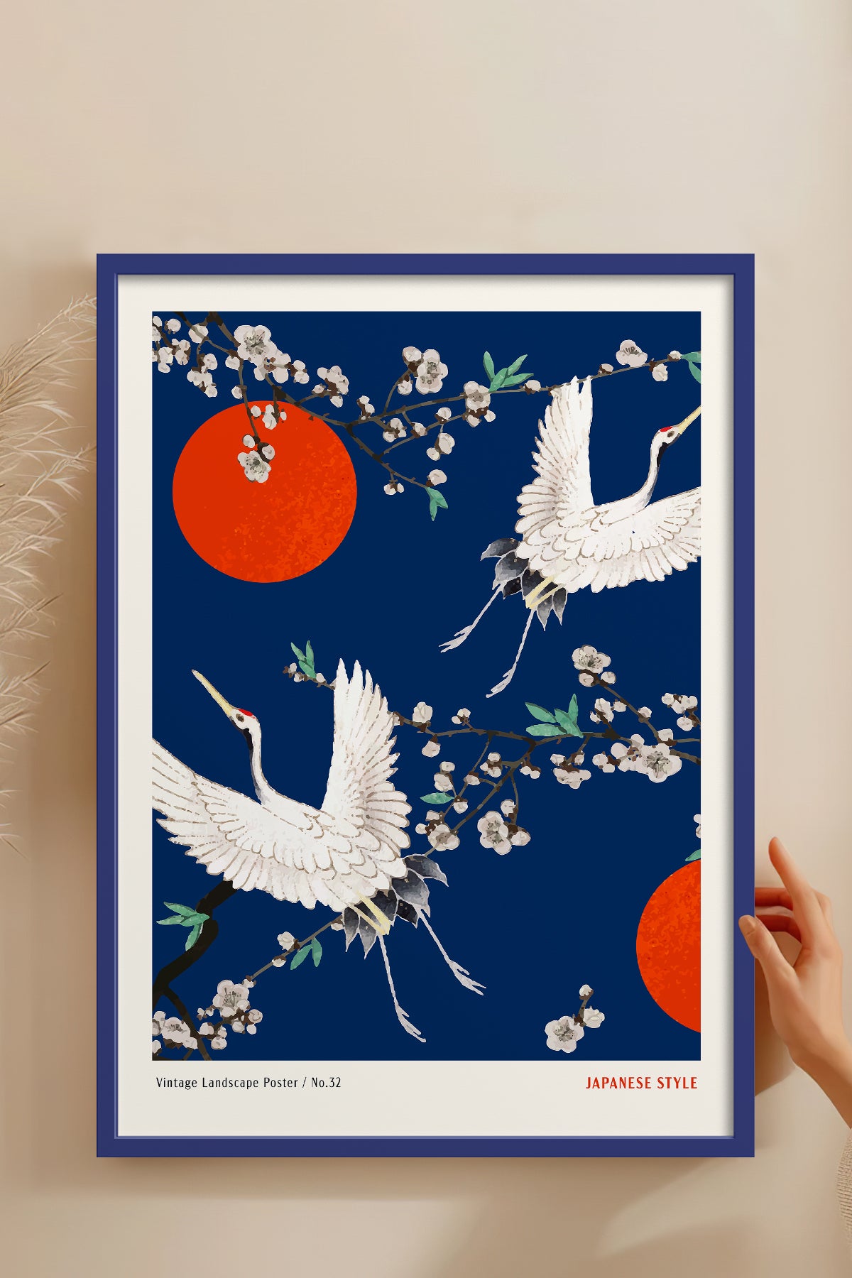HOMEPACK Ahşap Çerçeveli Tablo Çerçeveli Poster Sanatsal Modern Duvar Dekoru JPN-078