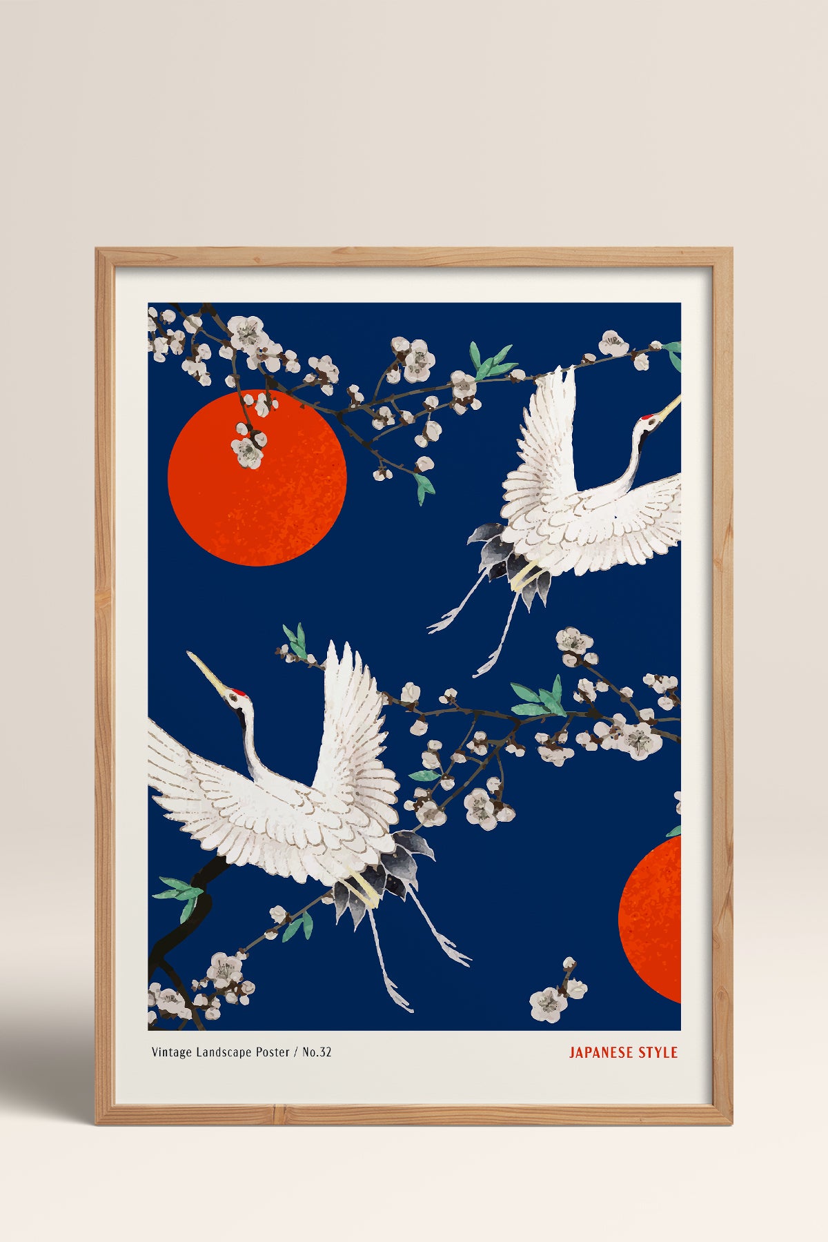 HOMEPACK Ahşap Çerçeveli Tablo Çerçeveli Poster Sanatsal Modern Duvar Dekoru JPN-078