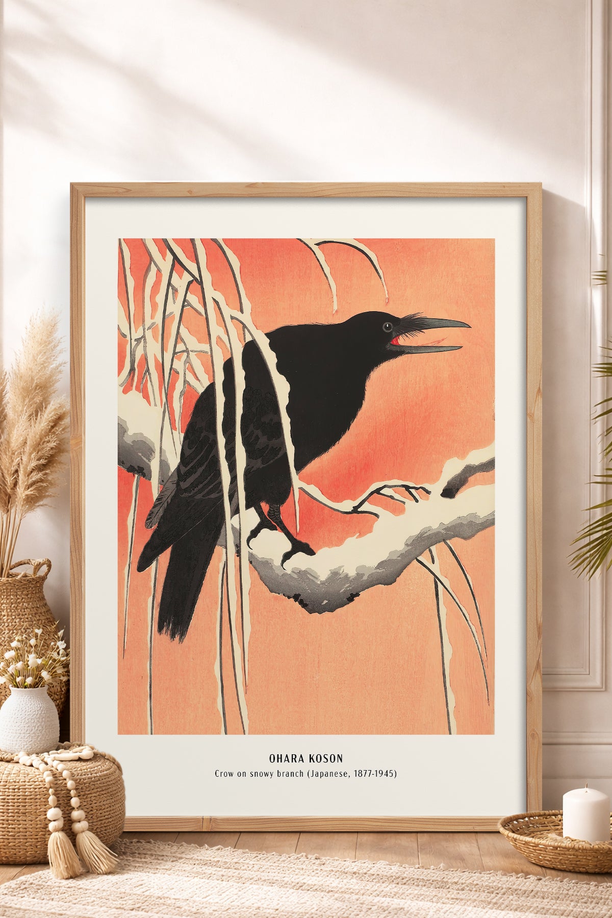 HOMEPACK Ahşap Çerçeveli Tablo Çerçeveli Poster Sanatsal Modern Duvar Dekoru JPN-08