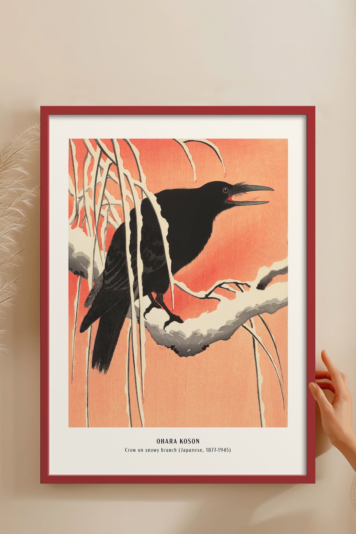 HOMEPACK Ahşap Çerçeveli Tablo Çerçeveli Poster Sanatsal Modern Duvar Dekoru JPN-08