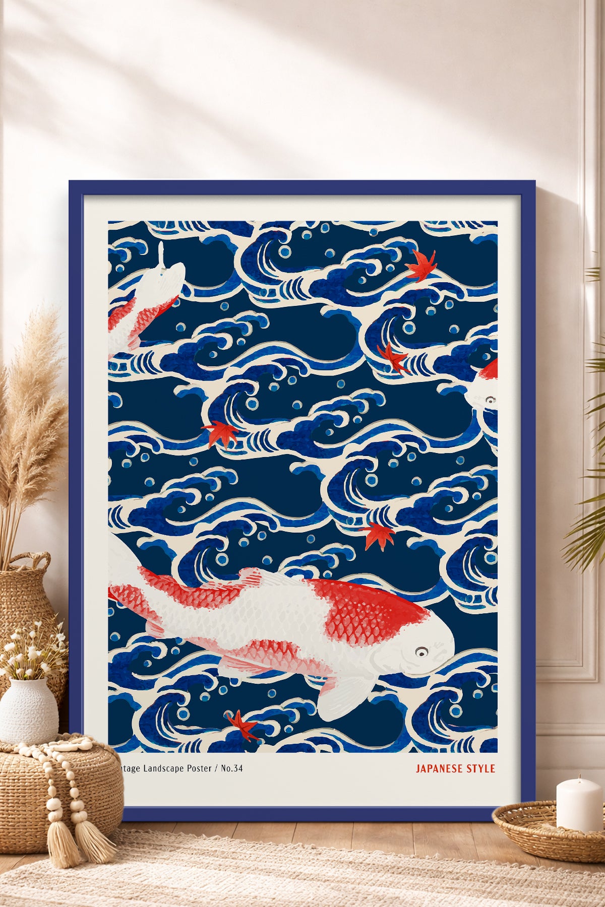 HOMEPACK Ahşap Çerçeveli Tablo Çerçeveli Poster Sanatsal Modern Duvar Dekoru JPN-080