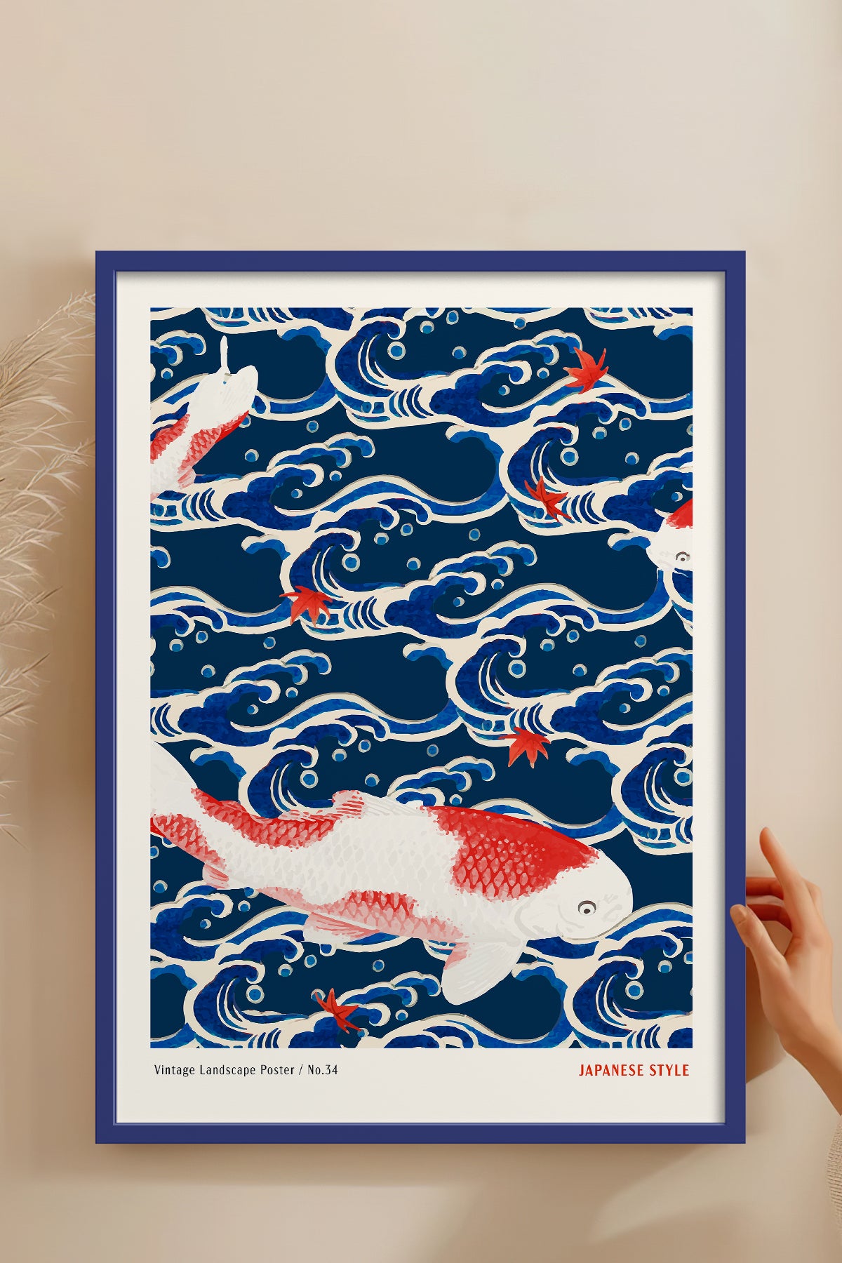 HOMEPACK Ahşap Çerçeveli Tablo Çerçeveli Poster Sanatsal Modern Duvar Dekoru JPN-080