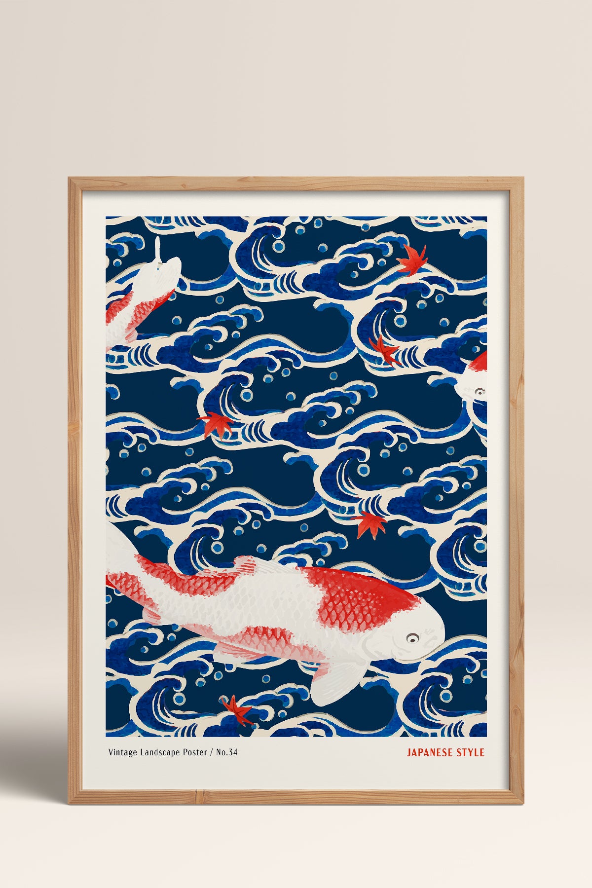 HOMEPACK Ahşap Çerçeveli Tablo Çerçeveli Poster Sanatsal Modern Duvar Dekoru JPN-080