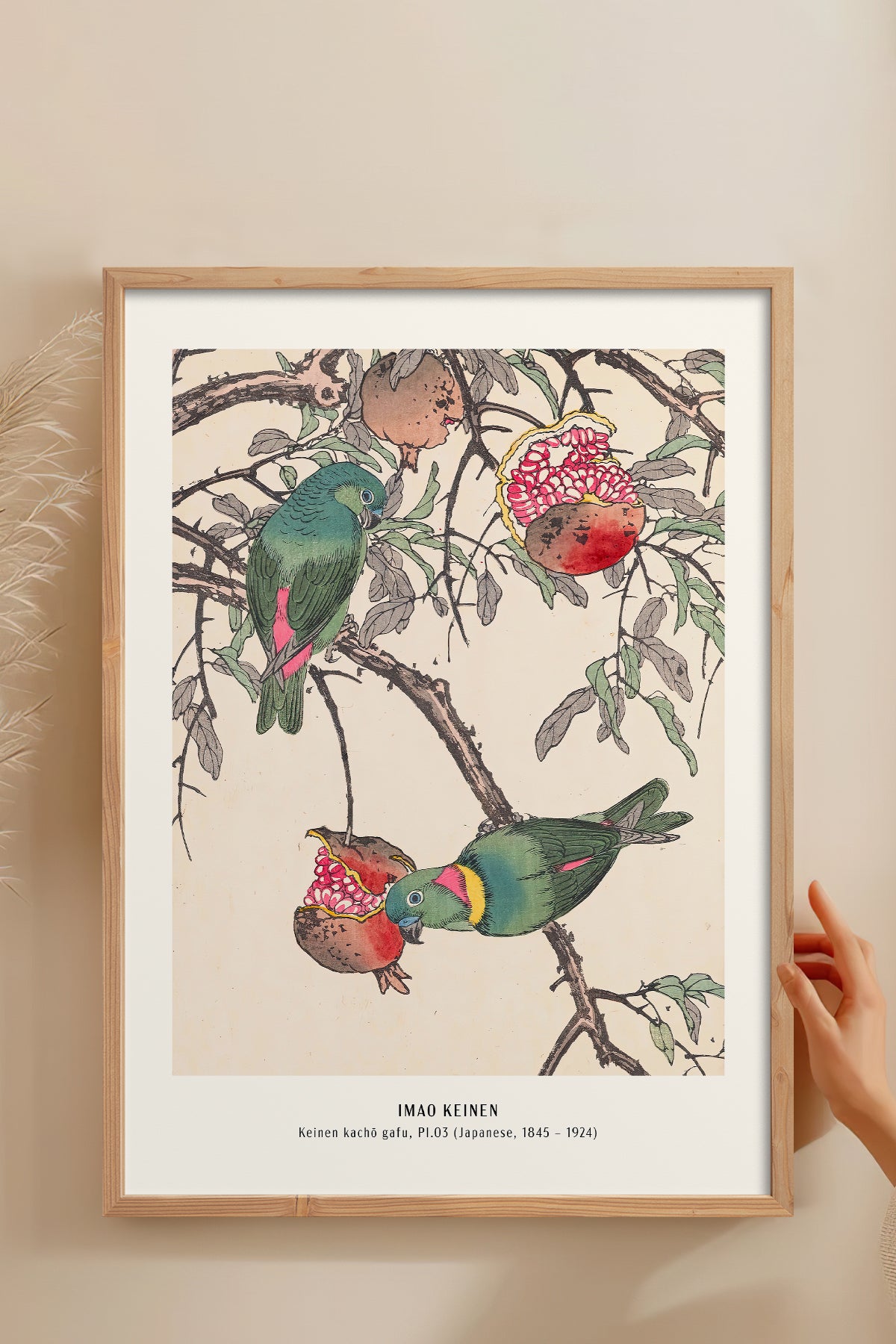 HOMEPACK Ahşap Çerçeveli Tablo Çerçeveli Poster Sanatsal Modern Duvar Dekoru JPN-20