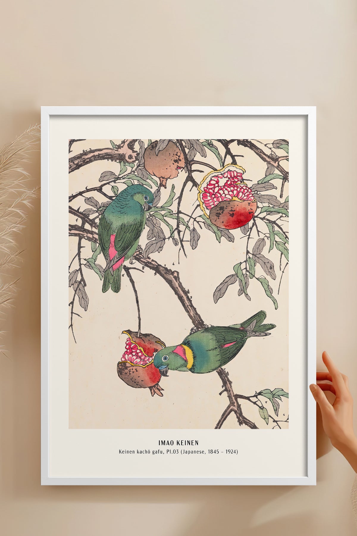 HOMEPACK Ahşap Çerçeveli Tablo Çerçeveli Poster Sanatsal Modern Duvar Dekoru JPN-20