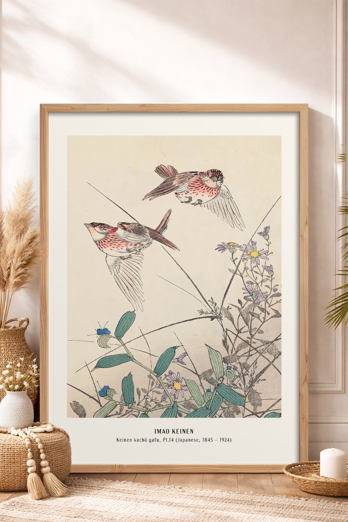HOMEPACK Ahşap Çerçeveli Tablo Çerçeveli Poster Sanatsal Modern Duvar Dekoru JPN-21