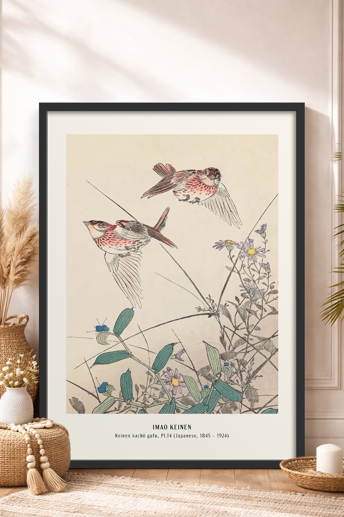 HOMEPACK Ahşap Çerçeveli Tablo Çerçeveli Poster Sanatsal Modern Duvar Dekoru JPN-21