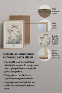 HOMEPACK Ahşap Çerçeveli Tablo Çerçeveli Poster Sanatsal Modern Duvar Dekoru JPN-21