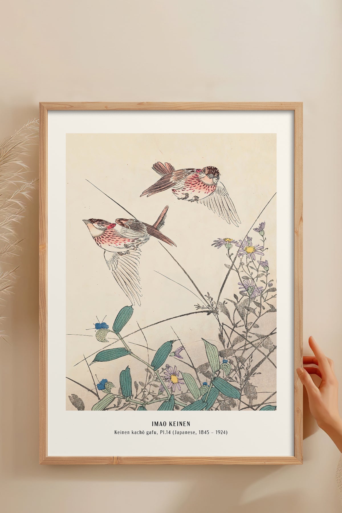 HOMEPACK Ahşap Çerçeveli Tablo Çerçeveli Poster Sanatsal Modern Duvar Dekoru JPN-21