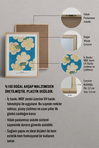 HOMEPACK Ahşap Çerçeveli Tablo Çerçeveli Poster Sanatsal Modern Duvar Dekoru JPN-37