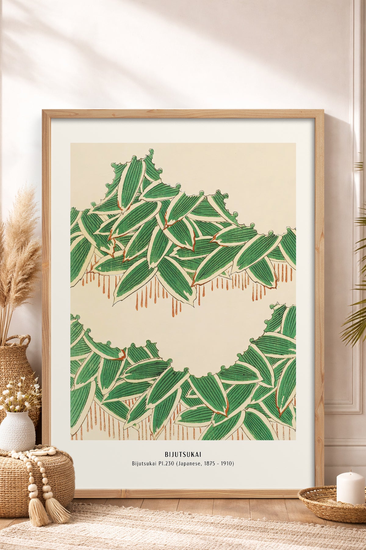 HOMEPACK Ahşap Çerçeveli Tablo Çerçeveli Poster Sanatsal Modern Duvar Dekoru JPN-40