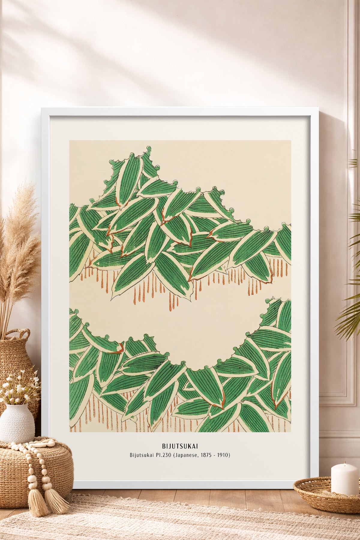 HOMEPACK Ahşap Çerçeveli Tablo Çerçeveli Poster Sanatsal Modern Duvar Dekoru JPN-40