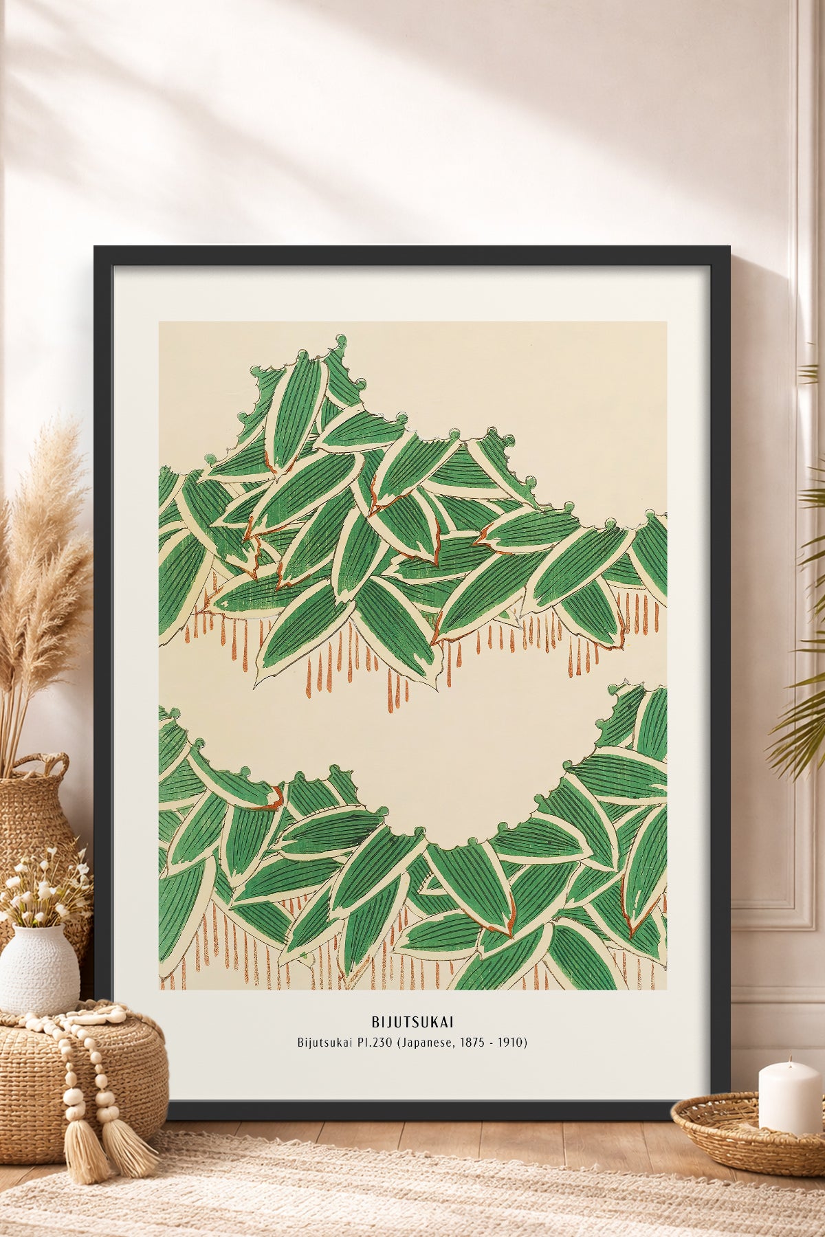 HOMEPACK Ahşap Çerçeveli Tablo Çerçeveli Poster Sanatsal Modern Duvar Dekoru JPN-40