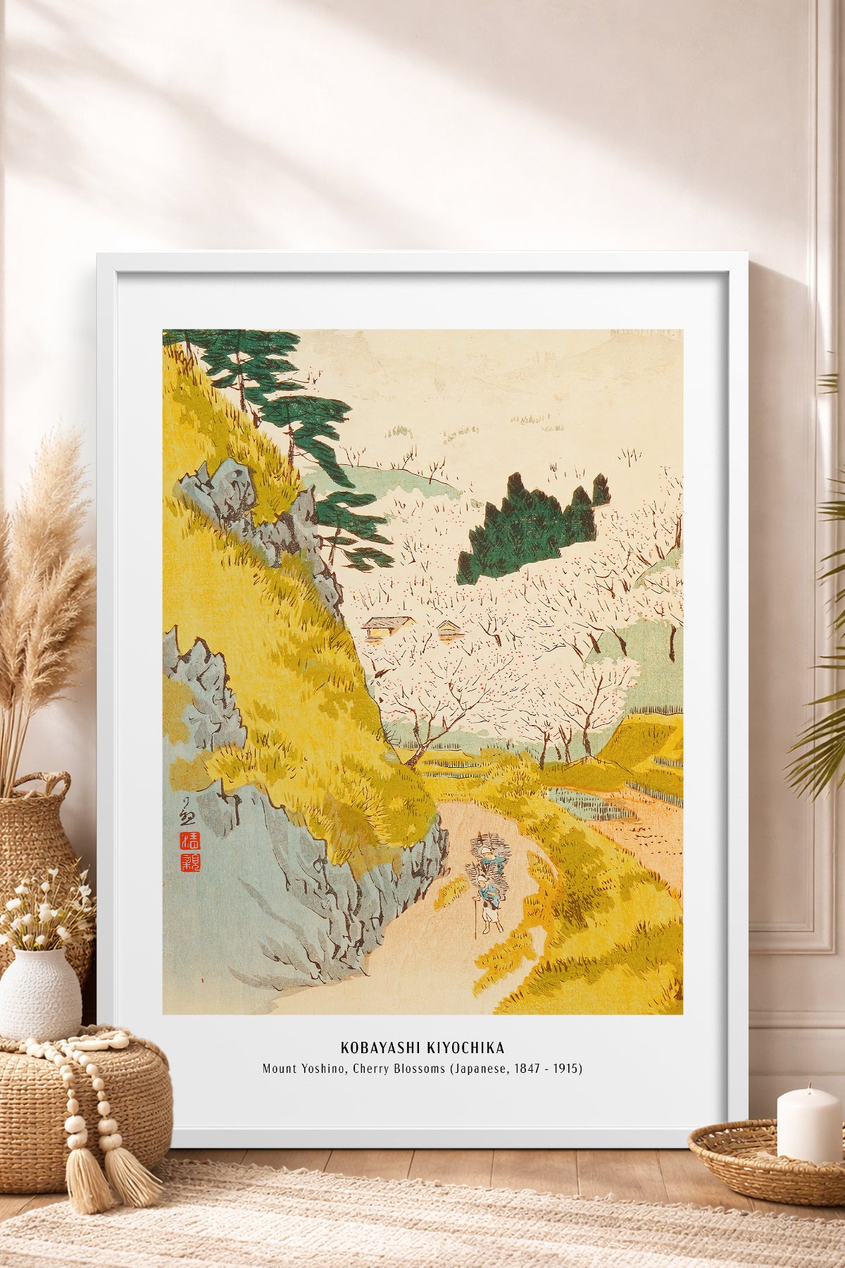 HOMEPACK Ahşap Çerçeveli Tablo Çerçeveli Poster Sanatsal Modern Duvar Dekoru JPN-43