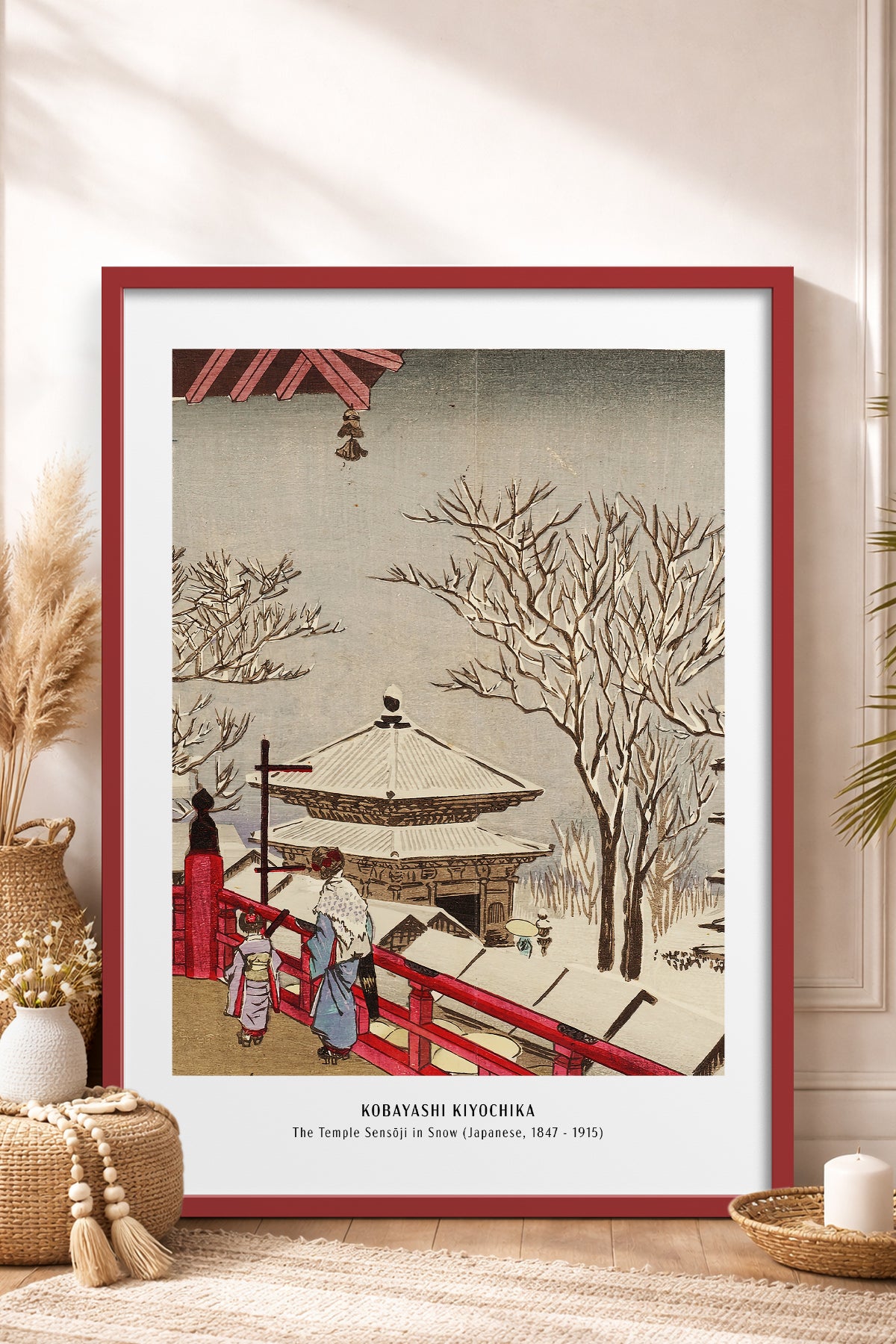 HOMEPACK Ahşap Çerçeveli Tablo Çerçeveli Poster Sanatsal Modern Duvar Dekoru JPN-45