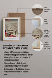 HOMEPACK Ahşap Çerçeveli Tablo Çerçeveli Poster Sanatsal Modern Duvar Dekoru JPN-45