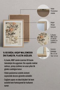 HOMEPACK Ahşap Çerçeveli Tablo Çerçeveli Poster Sanatsal Modern Duvar Dekoru JPN-46
