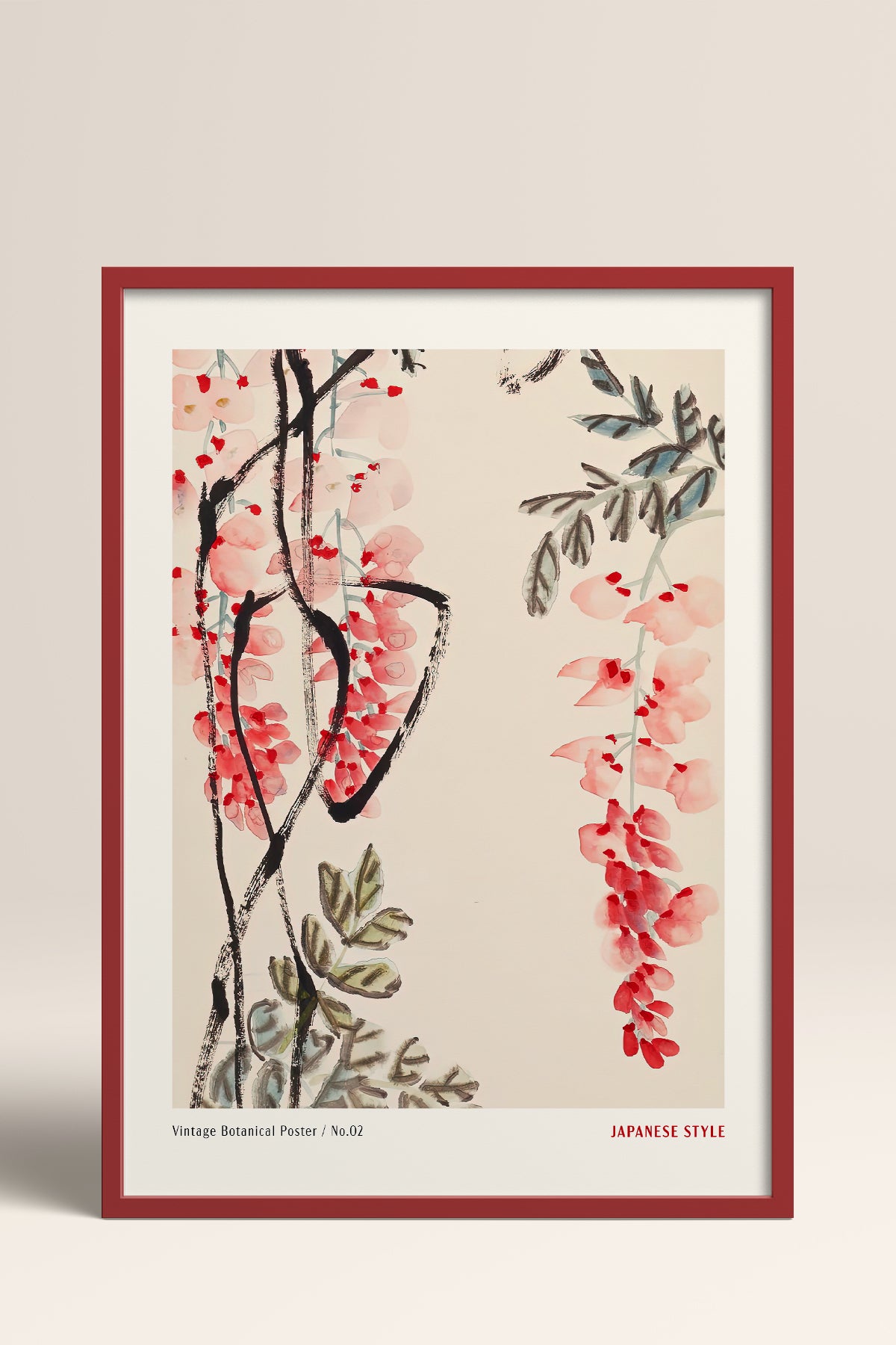 HOMEPACK Ahşap Çerçeveli Tablo Çerçeveli Poster Sanatsal Modern Duvar Dekoru JPN-47