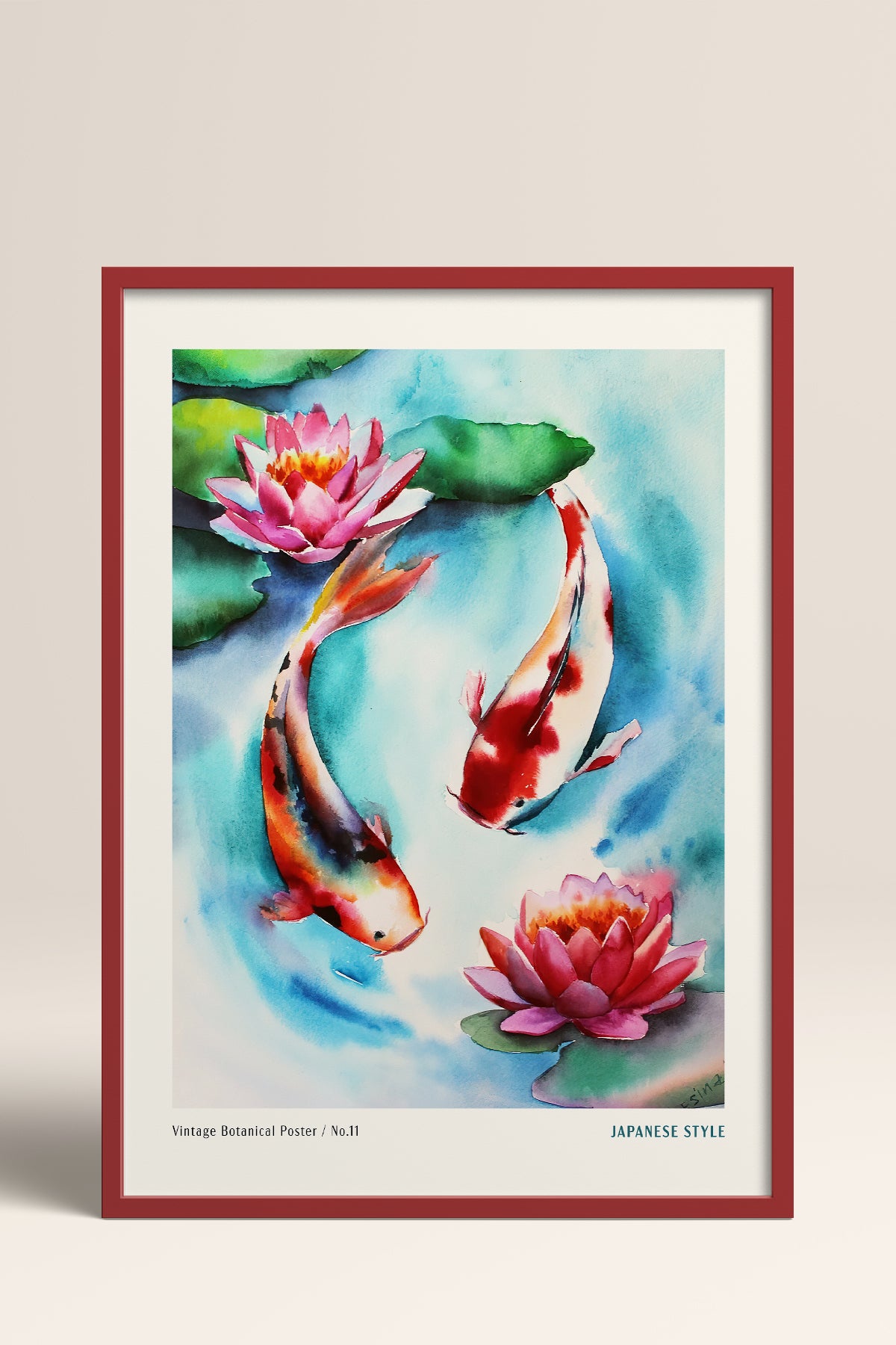 HOMEPACK Ahşap Çerçeveli Tablo Çerçeveli Poster Sanatsal Modern Duvar Dekoru JPN-56