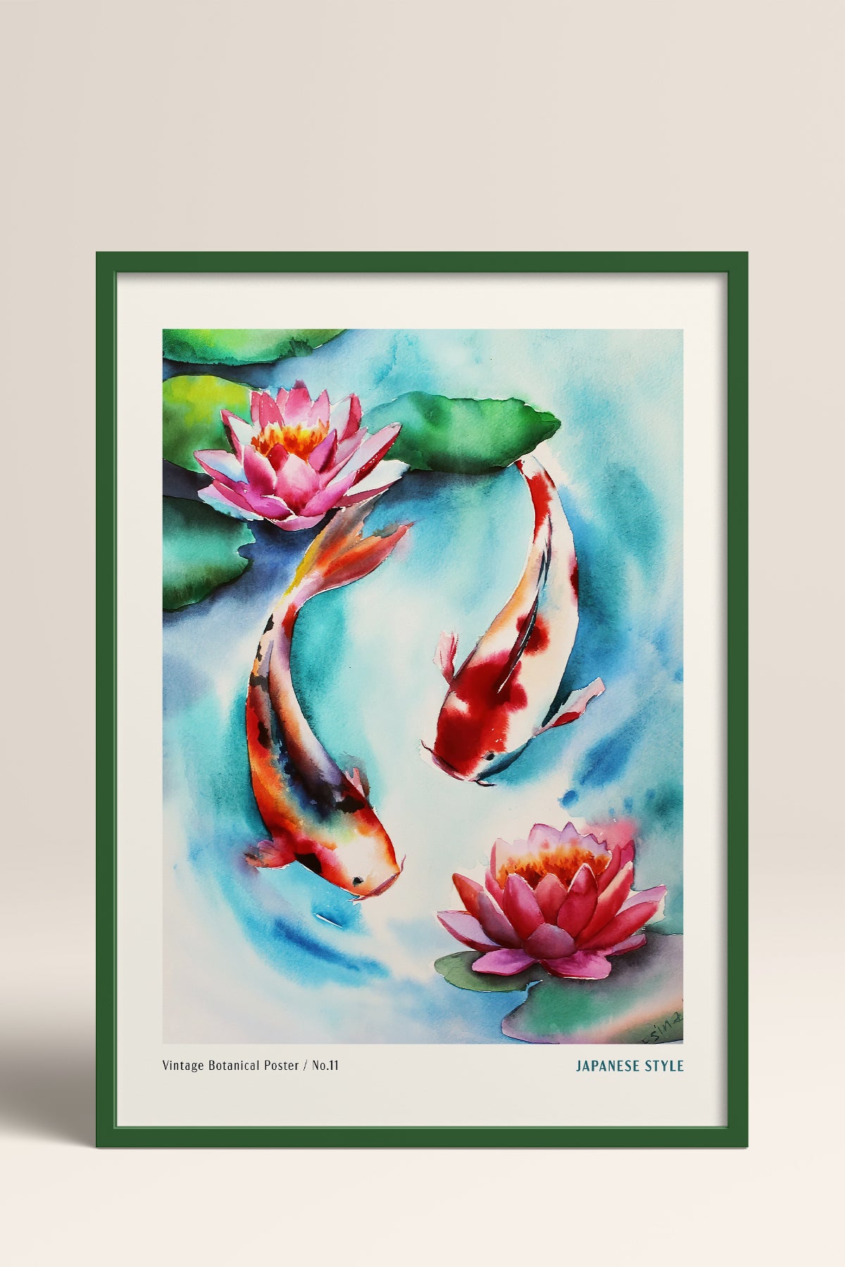 HOMEPACK Ahşap Çerçeveli Tablo Çerçeveli Poster Sanatsal Modern Duvar Dekoru JPN-56