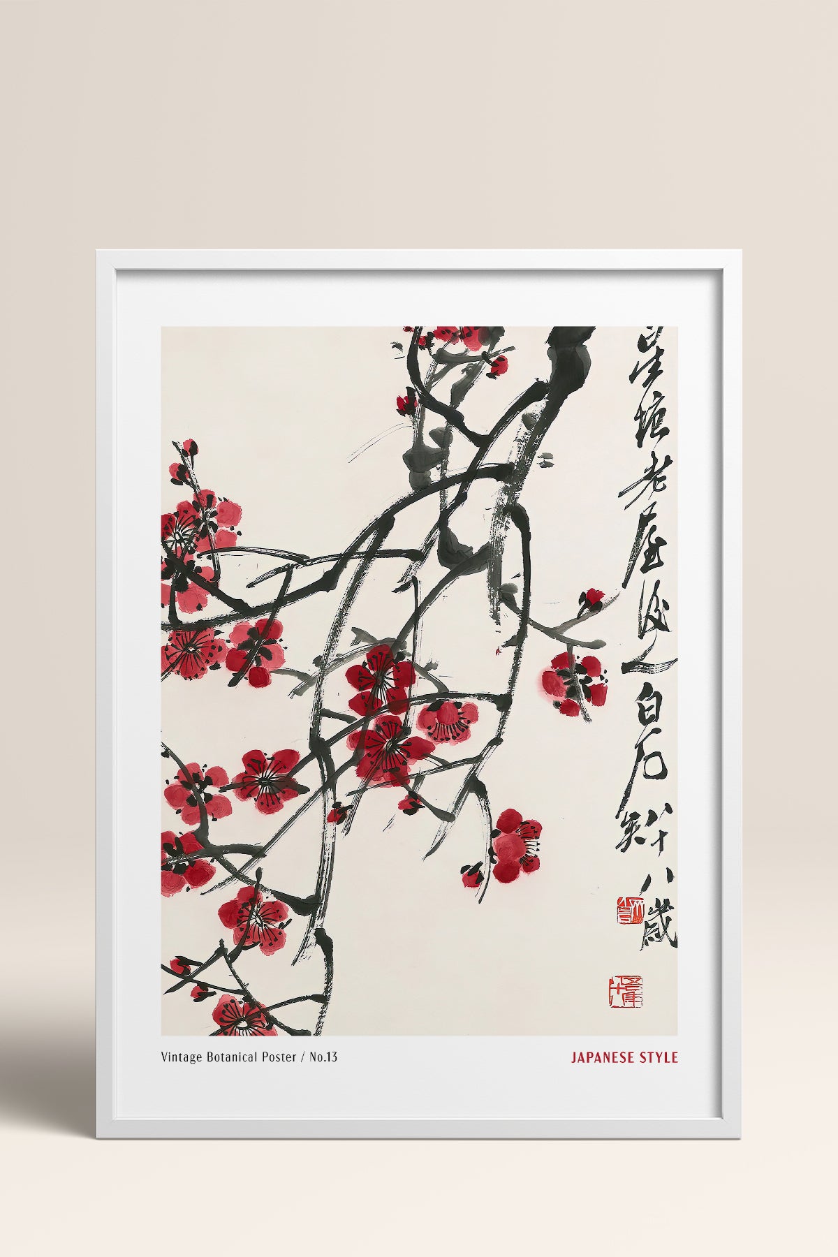 HOMEPACK Ahşap Çerçeveli Tablo Çerçeveli Poster Sanatsal Modern Duvar Dekoru JPN-58