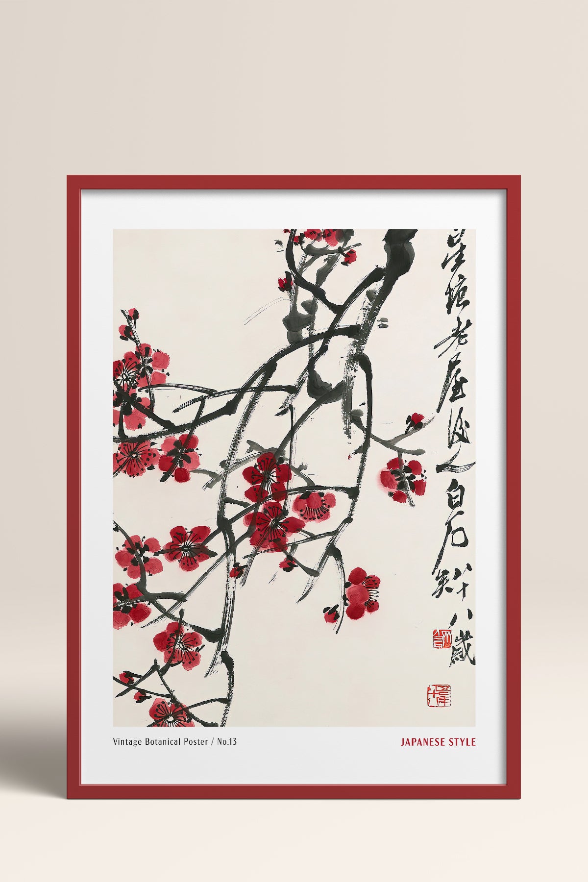 HOMEPACK Ahşap Çerçeveli Tablo Çerçeveli Poster Sanatsal Modern Duvar Dekoru JPN-58