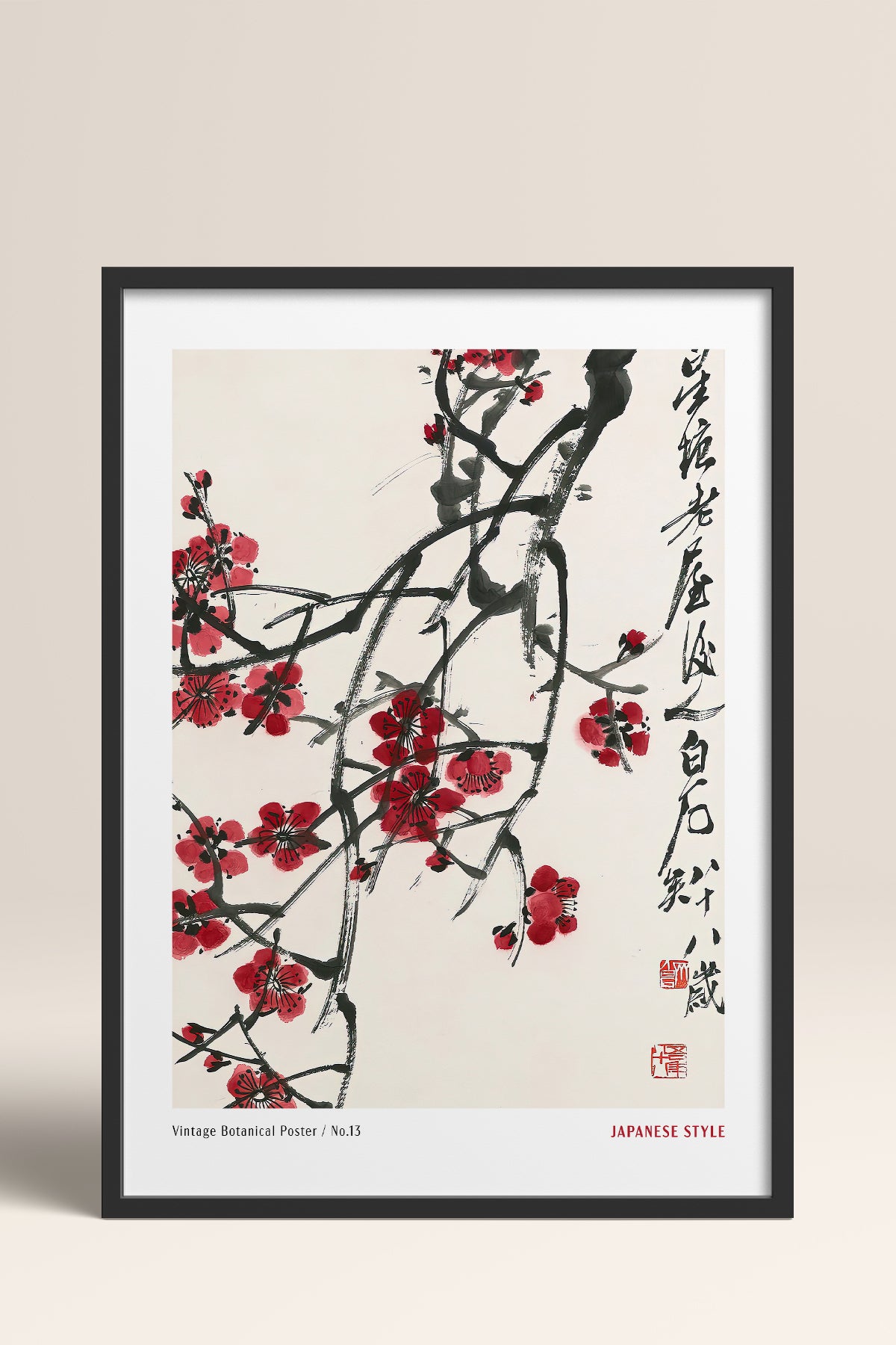HOMEPACK Ahşap Çerçeveli Tablo Çerçeveli Poster Sanatsal Modern Duvar Dekoru JPN-58