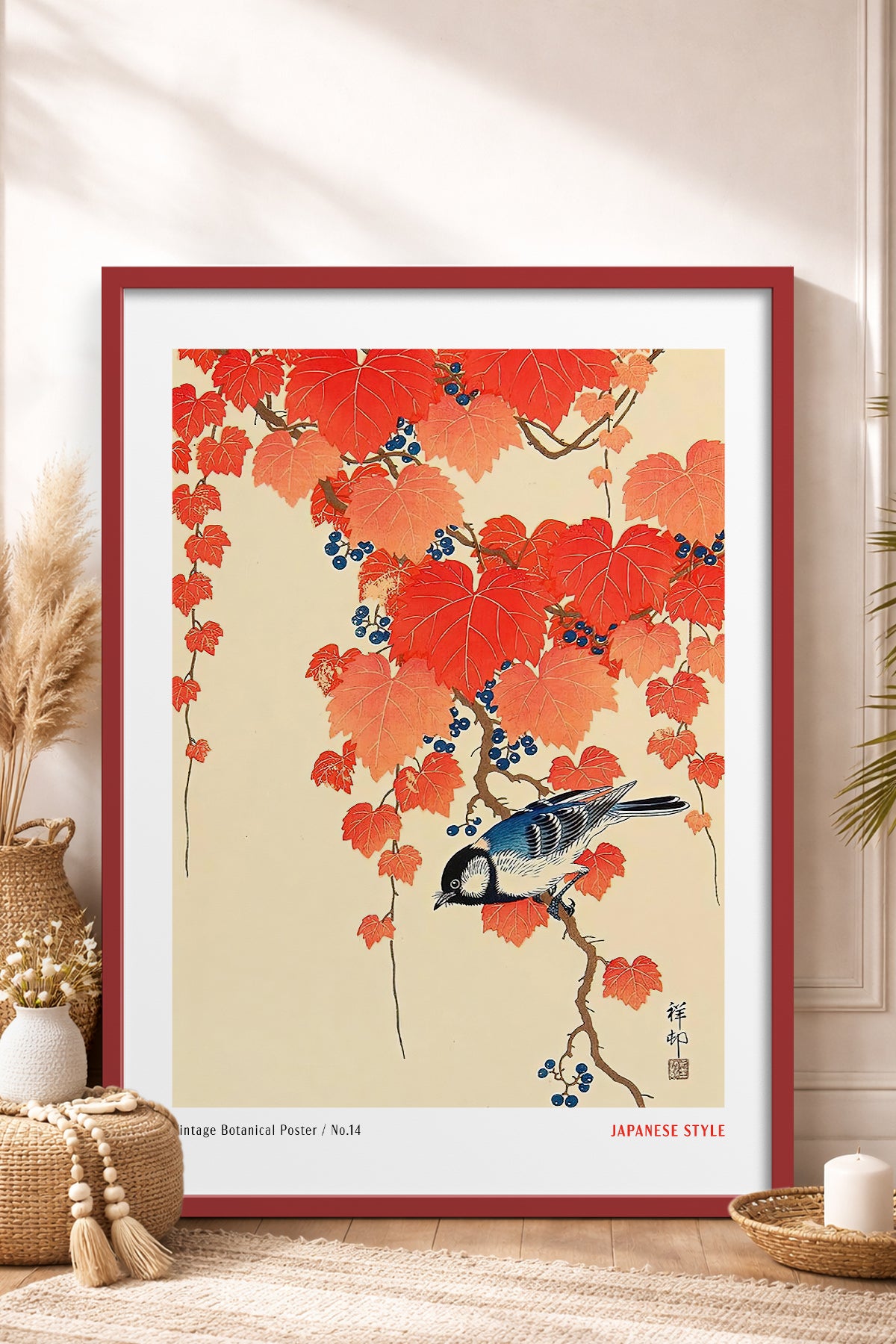 HOMEPACK Ahşap Çerçeveli Tablo Çerçeveli Poster Sanatsal Modern Duvar Dekoru JPN-59