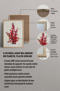 HOMEPACK Ahşap Çerçeveli Tablo Çerçeveli Poster Sanatsal Modern Duvar Dekoru JPN-64