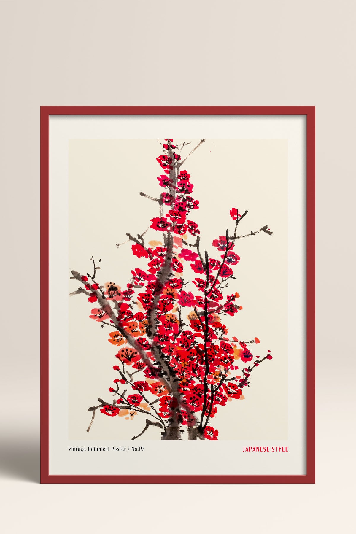 HOMEPACK Ahşap Çerçeveli Tablo Çerçeveli Poster Sanatsal Modern Duvar Dekoru JPN-64