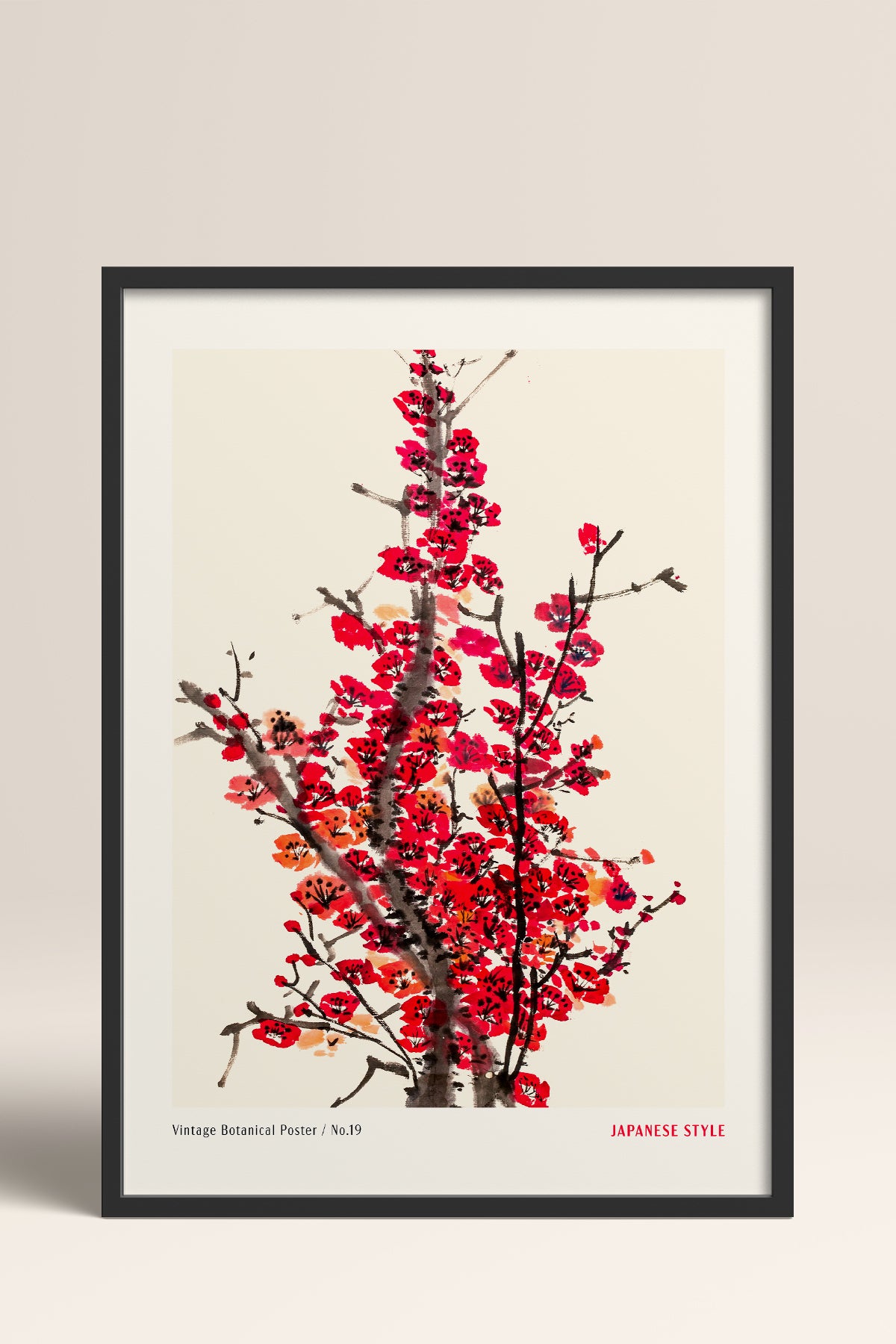 HOMEPACK Ahşap Çerçeveli Tablo Çerçeveli Poster Sanatsal Modern Duvar Dekoru JPN-64
