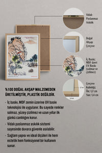 HOMEPACK Ahşap Çerçeveli Tablo Çerçeveli Poster Sanatsal Modern Duvar Dekoru JPN-69