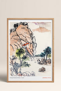 HOMEPACK Ahşap Çerçeveli Tablo Çerçeveli Poster Sanatsal Modern Duvar Dekoru JPN-69