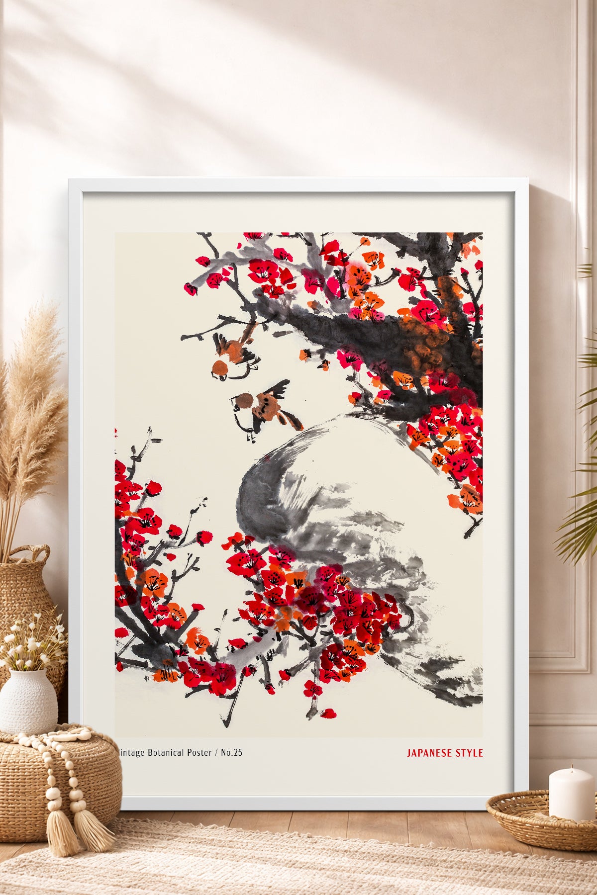 HOMEPACK Ahşap Çerçeveli Tablo Çerçeveli Poster Sanatsal Modern Duvar Dekoru JPN-70
