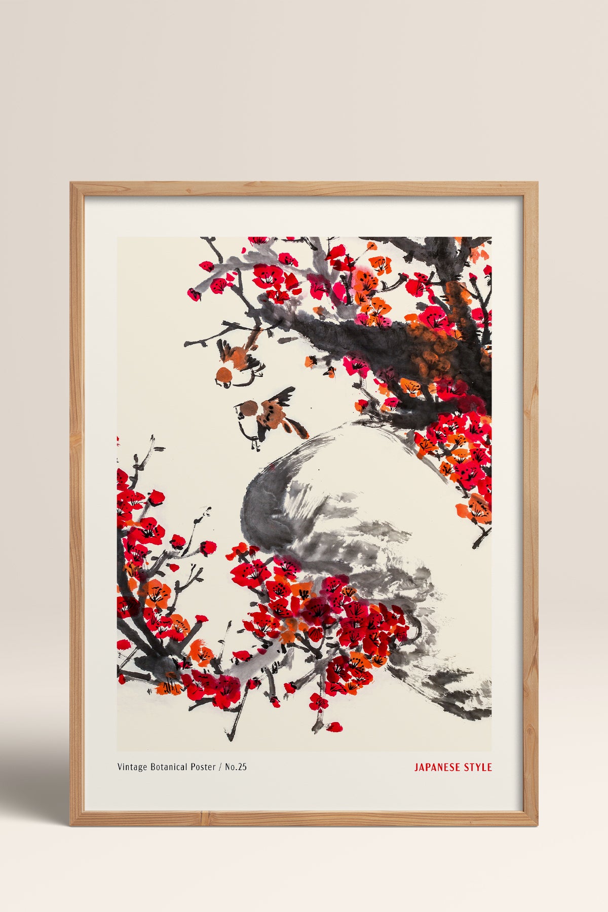 HOMEPACK Ahşap Çerçeveli Tablo Çerçeveli Poster Sanatsal Modern Duvar Dekoru JPN-70