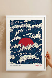 HOMEPACK Ahşap Çerçeveli Tablo Çerçeveli Poster Sanatsal Modern Duvar Dekoru JPN-77