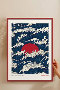 HOMEPACK Ahşap Çerçeveli Tablo Çerçeveli Poster Sanatsal Modern Duvar Dekoru JPN-77