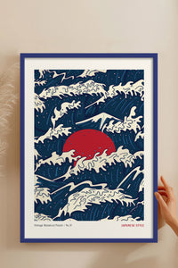 HOMEPACK Ahşap Çerçeveli Tablo Çerçeveli Poster Sanatsal Modern Duvar Dekoru JPN-77
