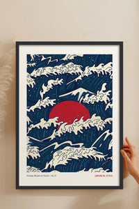 HOMEPACK Ahşap Çerçeveli Tablo Çerçeveli Poster Sanatsal Modern Duvar Dekoru JPN-77