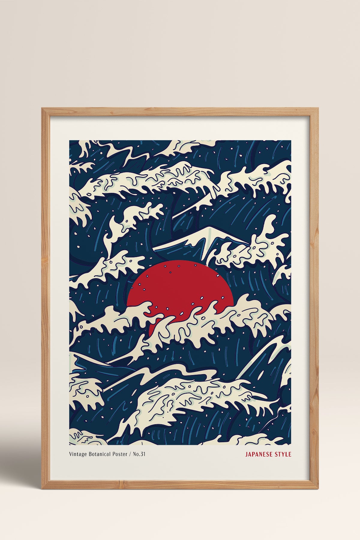 HOMEPACK Ahşap Çerçeveli Tablo Çerçeveli Poster Sanatsal Modern Duvar Dekoru JPN-77