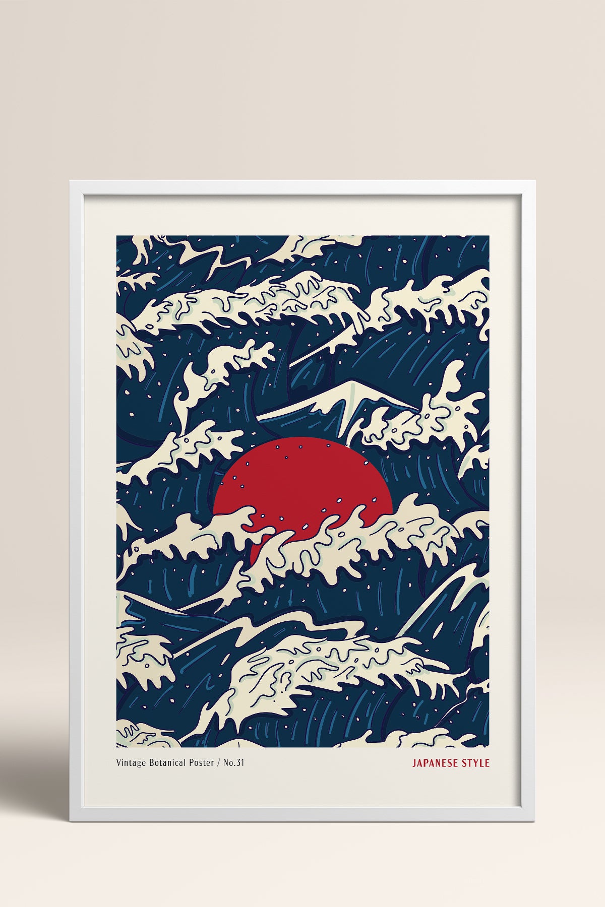 HOMEPACK Ahşap Çerçeveli Tablo Çerçeveli Poster Sanatsal Modern Duvar Dekoru JPN-77