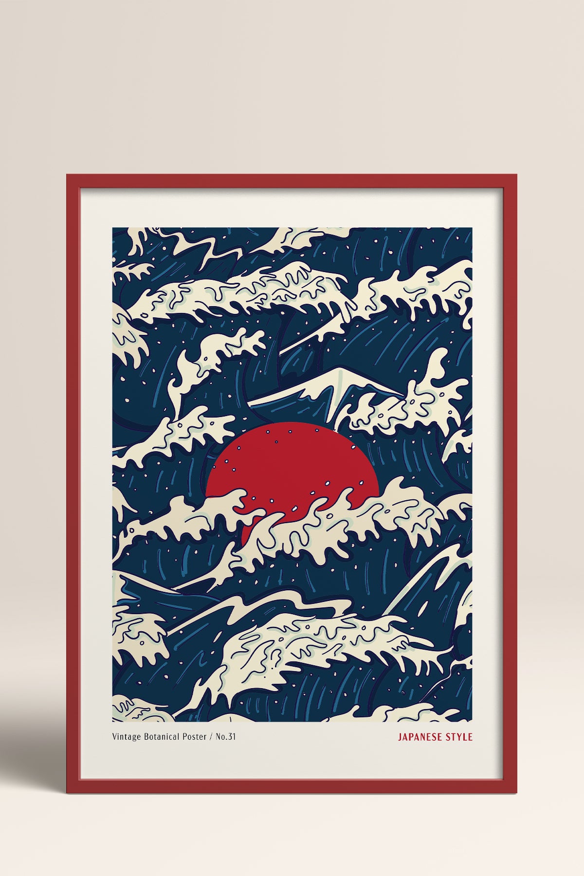 HOMEPACK Ahşap Çerçeveli Tablo Çerçeveli Poster Sanatsal Modern Duvar Dekoru JPN-77